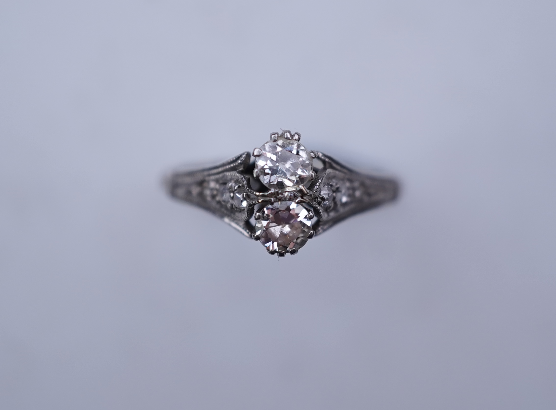 A diamond ring, early 20th century